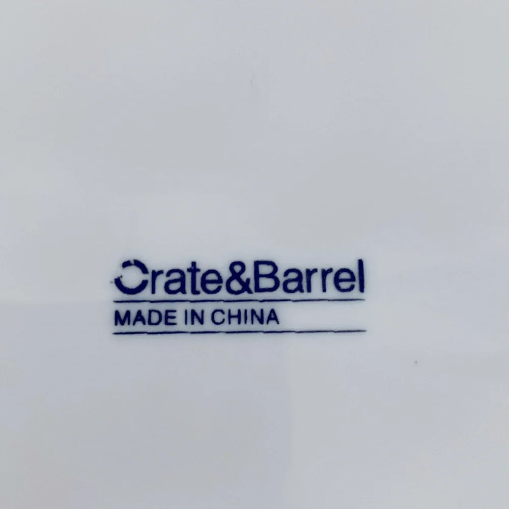Crate & Barrel Oval Serving Platter Plates, Set of 2